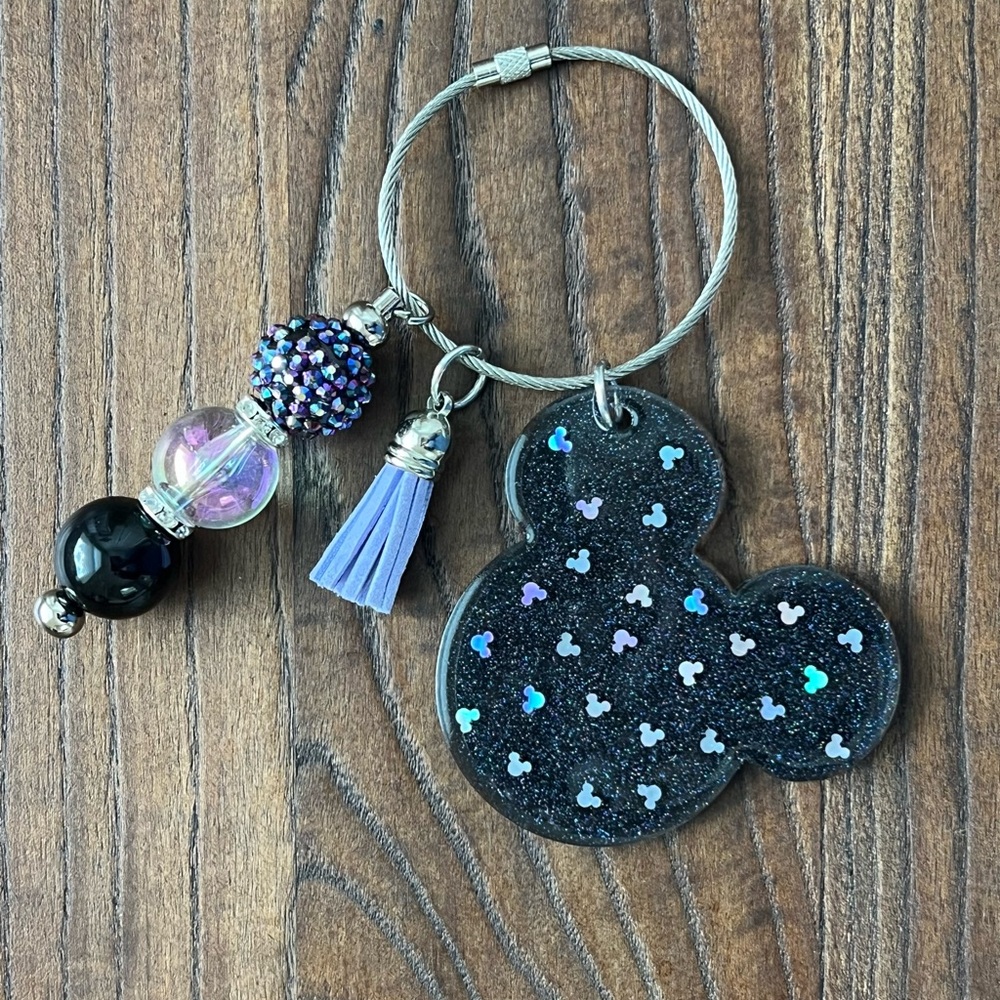Keychain/Bag Charm - WDW Inspired - Mouse 💜